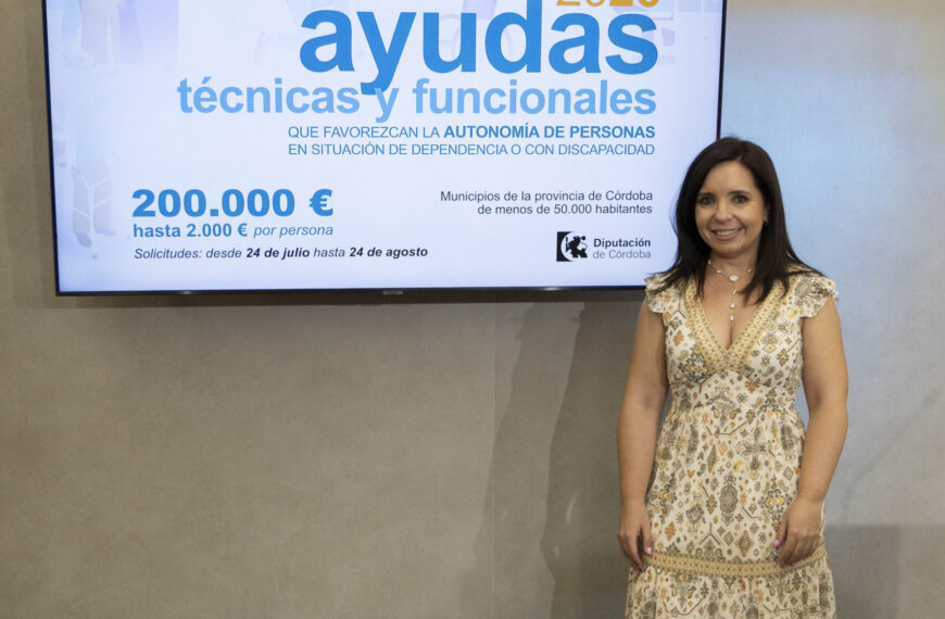 Convocatoria de Ayudas de hasta 2.000 Euros de la Diputación de Córdoba para Mejorar la Autonomía y Calidad de Vida de Personas con Dependencia y Discapacidad