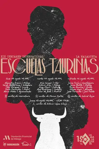 El XIX Certamen Internacional de Escuelas Taurinas 'La Malagueta' se Celebrará del 10 al 13 de Agosto 1 CARTEL