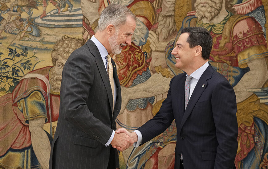 Reunión en Zarzuela: Moreno y Felipe VI Dialogan sobre el Presente y Futuro de Andalucía