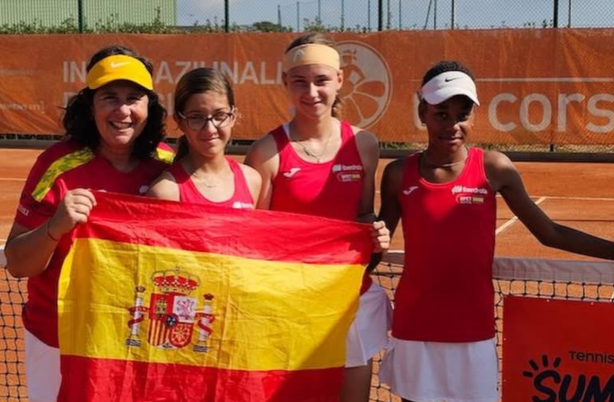 Claudia Valero con España en la Summer Cup U12 - Foto Tennie Europe