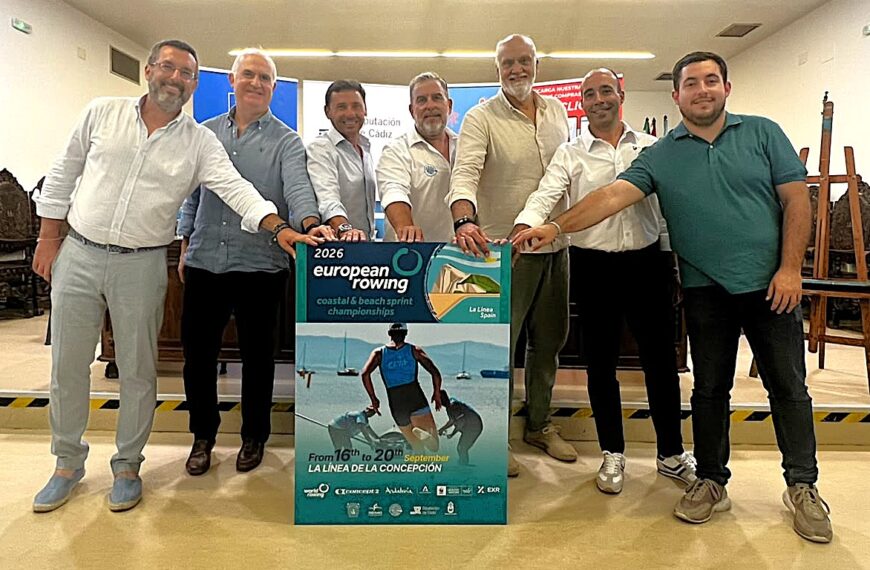 La Línea de la Concepción da inicio a la cuenta atrás para los Campeonatos de Europa de Remo de Mar y Beach Sprint 2026