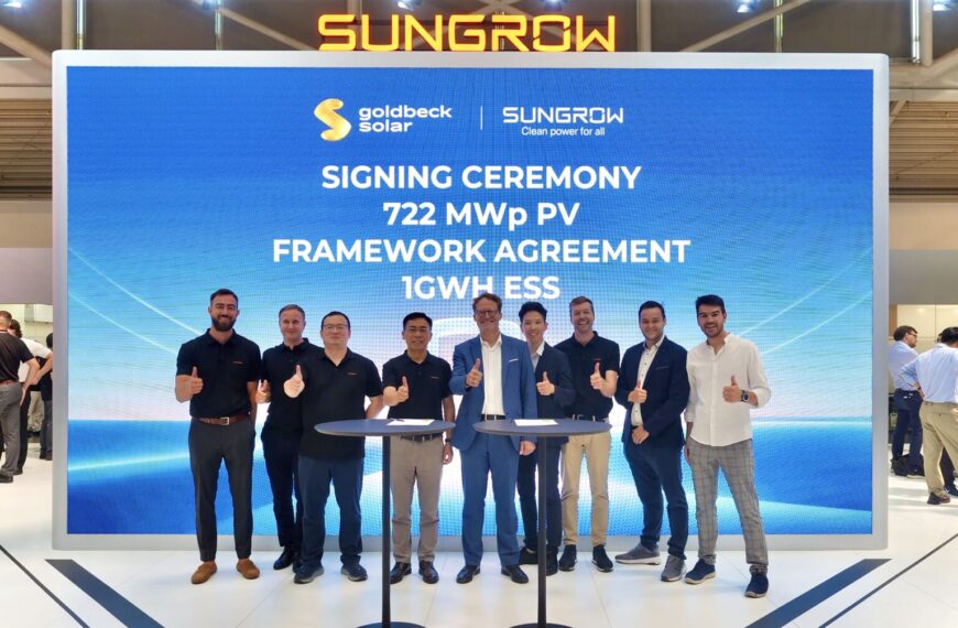 Sungrow y GOLDBECK SOLAR firman el mayor proyecto fotovoltaico de Europa (722 MWp)