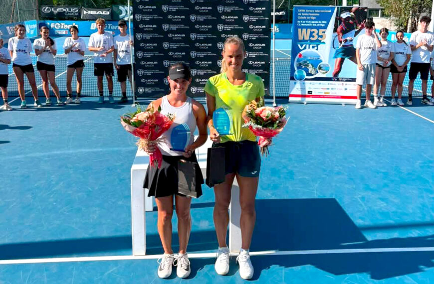 Título de dobles para Victoria Gómez O'Hayon en el W35 de Vigo formando dupla con Arantxa Rus - Foto Victoria Gómez