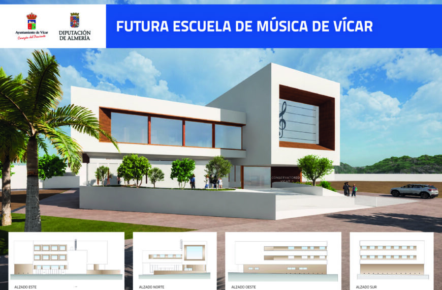 Adjudicación de la Construcción de la Nueva Escuela de Música de Vícar por parte de la Diputación