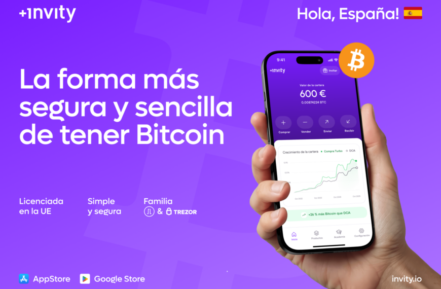 Invity aterriza en España: una forma más inteligente y sencilla de tener Bitcoin