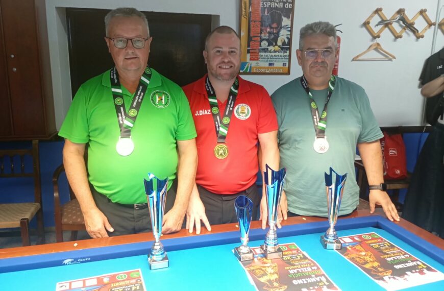Javier Díaz Rodríguez se Corona Campeón del I Ranking de Andalucía de 3 Bandas Individual 2026/27 – Federación Andaluza de Billar
