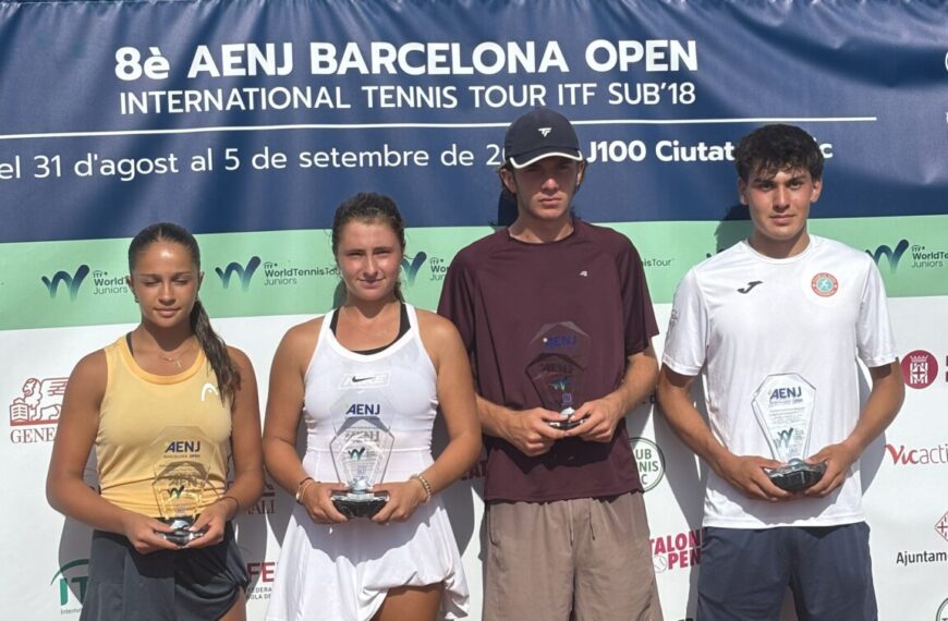 Jorge Martínez Vasquez y Alba María Coromina se proclaman campeones del 8º AENJ Barcelona Open ITF U18 J100