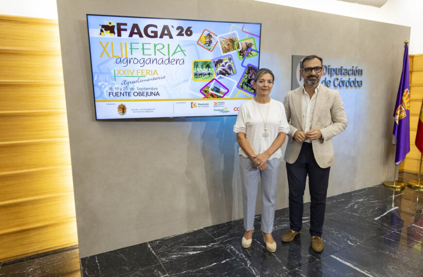 La Diputación de Córdoba impulsa FAGA'26 como vitrina nacional para la promoción del sector agropecuario y agroalimentario