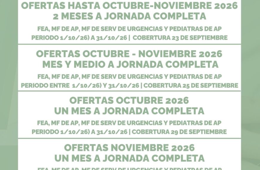 Plan de Ofertas SAS: Octubre 2026