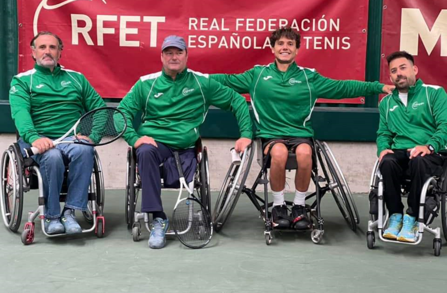 La Selección Andaluza de Tenis en Silla preparada para el Campeonato de España de Tenis en Silla por Comunidades Autónomas