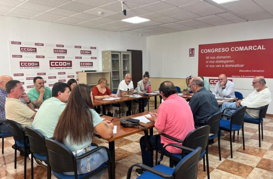 Responsables CCOO y UGT