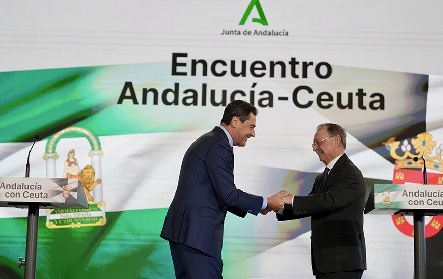 Moreno Reafirma Apoyo Inquebrantable de Andalucía a Ceuta: 'No Vamos a Soltar la Mano'